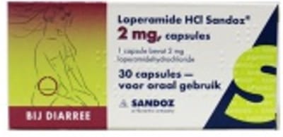 Sandoz Diarreeremmer Loperamide HCI 2mg - 3 x 30 capsules