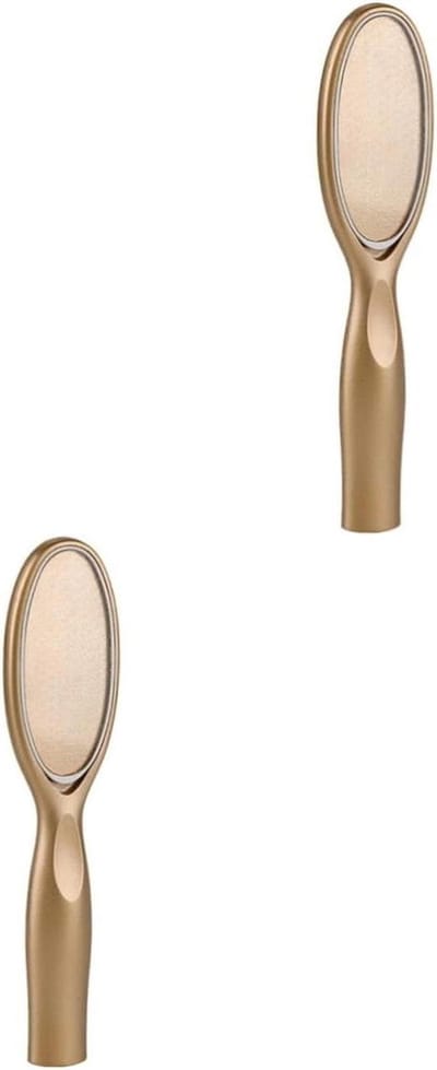 Voet Rasp Set - Voetvijl Pedicure - Verwijderen Dode Huid - Glas Materiaal - 20 cm x 4.8 cm - Goud