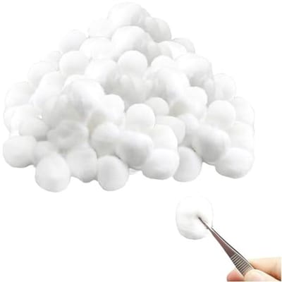 Katoenen Ballen - Wattenbollen - Make-up Verwijderen - Absorberend Materiaal - 300 Stuks - Wit