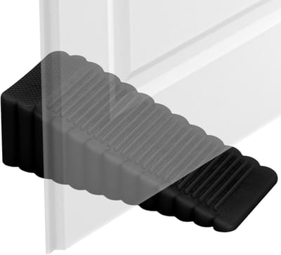 Deurstopper - Deur buffer - Huis beschermen - Zacht PVC materiaal - 10x5x5 cm - Zwart