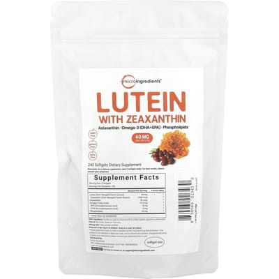 Micro Ingredients, Luteïne met Zeaxanthine, 240 Softgels