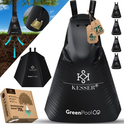 KESSER® Waterzak Boom - Druppelirrigatie - Druppelsysteem Boom - Irrigatiesysteem vor Bomen Bewateringssysteem - Waterzak voor bomen – UV-bestendig – Uitbreidbaar
