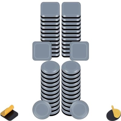 Meubelglijders set voor vloerschadebescherming - 48 stuks zelfklevend, 20 mm, voor zware meubels