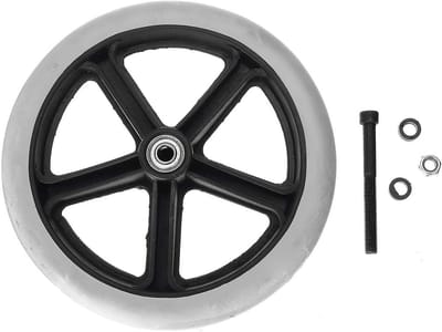 Vervangende Niet-Markerende Rolstoelwielen 200mm 8 Inch Grijs Rubber Universeel