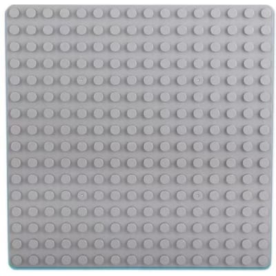 Plaque de base pour grands blocs de construction, compatible avec les murs de blocs de construction de maternelle, puzzle à petites pièces 25*25cm