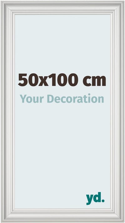 Your Decoration - Fotolijst 50x100 cm - MDF - Wit Geveegd - Lazio