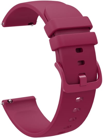 Siliconen bandje - geschikt voor Garmin Vivoactive 4 / Venu 4 (45mm) / Venu 3 / 2 / Forerunner 255 / Forerunner 265 / 570 (47mm) en Polar Vantage M / M2 / V3 / Grit X (Pro) - glad - rood