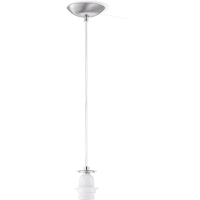 Home Sweet Home - Moderne verlichtingspendel Combi voor lampenkap - Geborsteld staal - 11/11/100cm - hanglamp gemaakt van Metaal - geschikt voor
