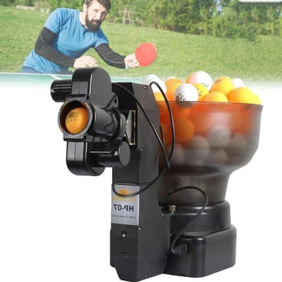 Tafeltennisbalmachine - Pingpongtrainer - Tafeltennis Oefenen - 36 Soorten Spins - 100 Ballen - Zwart