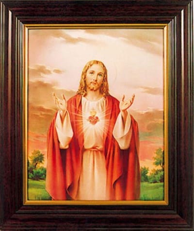Jezus Heilig Hart in mooi frame (8320)