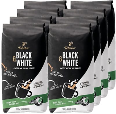 Tchibo - Black 'n White Bonen - 8x 1kg