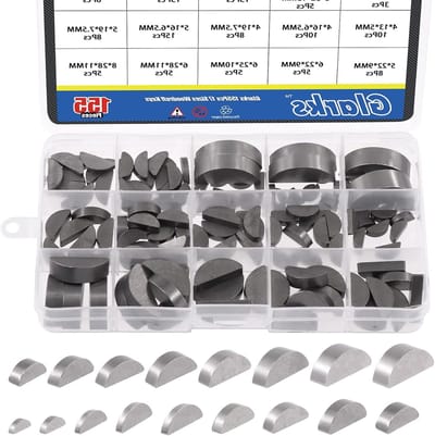 155 Stuks Assortiment Houtruffsleutels - Carbon Staal Semi-Circulaire Sleutels voor Mechanische Toepassingen en Bevestigingsmiddelen