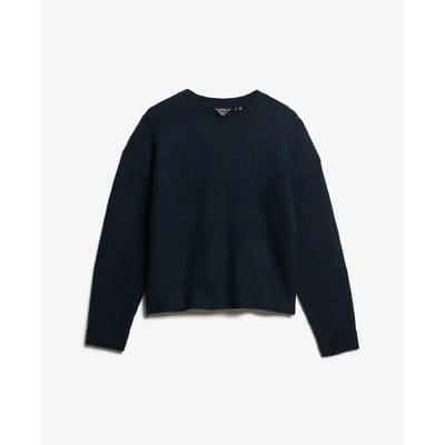 Superdry - Geborstelde trui met ronde hals - Dames - Sweaters
