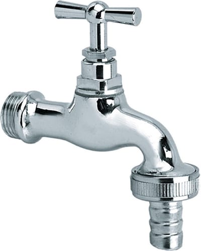 Bonfix Sanitaire tapkraan verchroomd + kruk + wartel 1/2