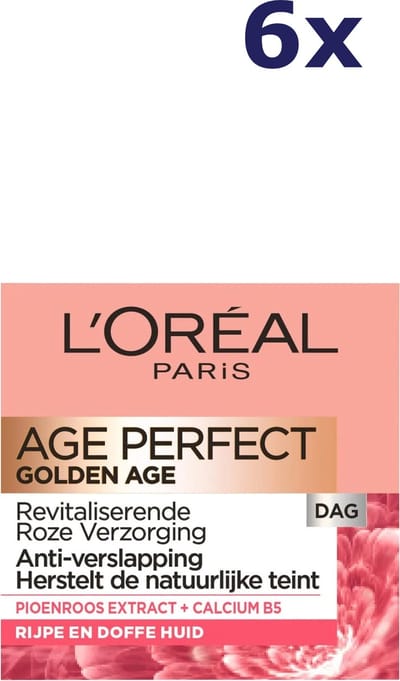 L'Oreal Paris Age Perfect Golden Age Dagcrème - 6 x 50 ml - Multiverpakking