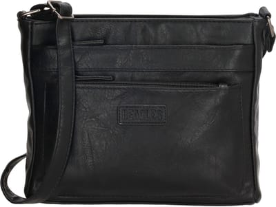 Beagles Murcia Schoudertas Dames - Crossbodytas met verstelbare schouderband - Tas van Imitatieleder - Zwart
