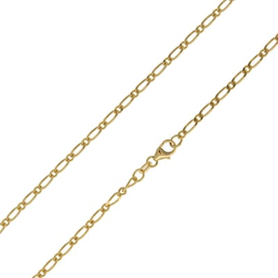 Cavill - Gouden Figaro Ketting - 9K Geelgoud 375 - 45 cm - Lichtgewicht & Filigrain Design - Duurzaam & Elegant Gouden Sieraad Dames