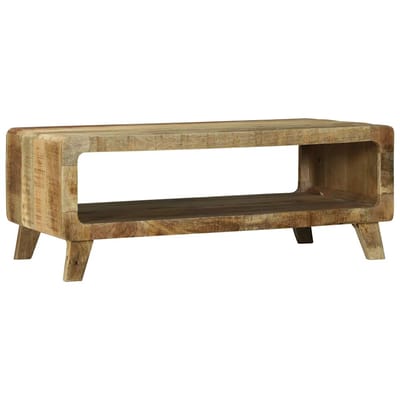 vidaXL - Salontafel - Bruin - 90 - x - 50 - x - 35 - cm - Massief - Mango - Hout