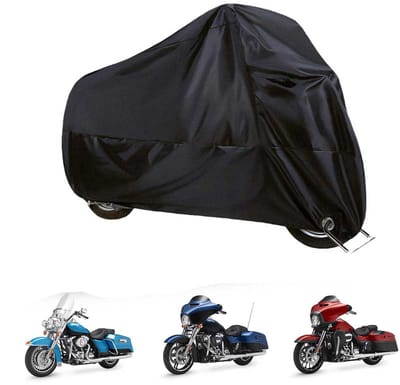 Motorhoes - Waterdichte motorhoes - Regen- en stofdichte motorbeschermhoes - Reflecterend 's nachts - UV-bescherming - Sneeuwbescherming - Alle seizoenen - Geschikt voor bescherming van twee- en driewielige motorfietsen - Zwart