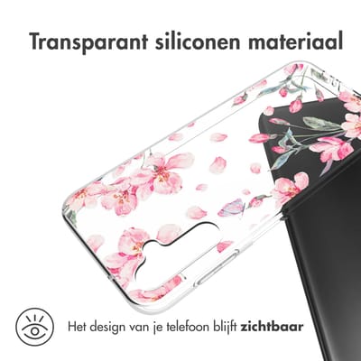 imoshion Hoesje - Geschikt voor Samsung Galaxy A14 (5G) / A14 (4G) - Design hoesje - Blossom Watercolor
