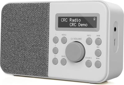 Draagbare DAB, DAB+ digitale radio & FM radio, Bluetooth-luidspreker, persoonlijke DAB-radio met display, alarmklok & klok, 40 vooraf ingestelde zenders, ...