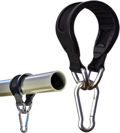 Bokszak Ophangriem - Hangmat Houder - Kracht Training - Stille Antislip Grip - 113 kg Capaciteit - Zwart