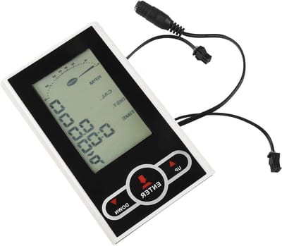 Hometrainer Monitor - Snelheidsmeter Fietscomputer - Indoor Training - Automatische Scan Functies - 3.1 Inch LCD - Wit