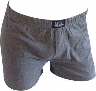Funderwear-Fun2wear boxershort wijd model, uni - Losse boxershort mannen - 100% katoen - Antracitemellee / 3XL