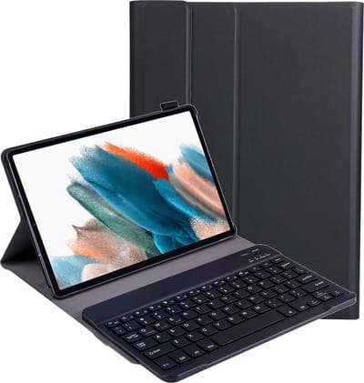 Hoes Geschikt voor Samsung Galaxy Tab A8 - Toetsenbord Case - Keyboard Book Cover - Hoesje - Zwart