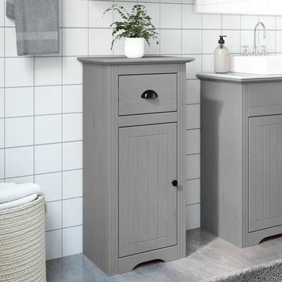vidaXL - Badkamerkast - BODO - 44x30x90 - cm - grijs