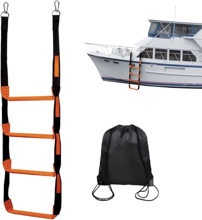 Daity 1stuk - Boottouwladder voor bootveiligheid en eenvoudig aan boord komen – Betrouwbare klimtouwladder voor boten – Ideaal voor maritiem gebruik