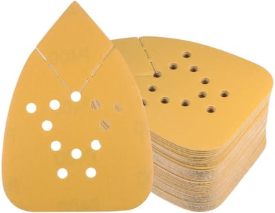 Dailygoods - Muisschuurmachine - Schuurpapier - 50 Stuks - 9 x 13 cm - Klittenbandsluiting - Geschikt voor Houten Meubels - Korrelgrootte 400