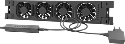 Heatfan 4 - Radiatorventilator Solo - Zwart + Touch Sensor