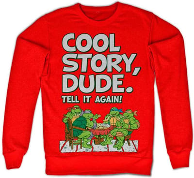 Teenage Mutant Ninja Turtles Sweater/trui -S- Cool Story Dude Rood