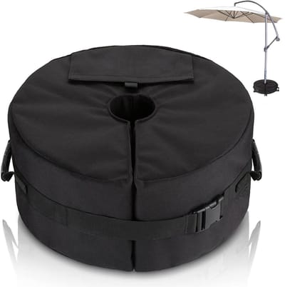GELLDG Zandzak - verzwaring - parasolstandaard - zijdelingse opening - stabiel gewicht van de parasol - terras, outdoor, parasolstandaard voor alle soorten parasols - kan tot 40 kg zand bevatten