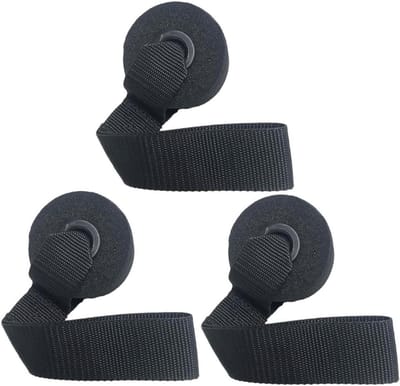 Deuranker Set - Fitness Ankers - Thuis Trainen - Stevig PVC Webbing - 3 Stuks - Zwart