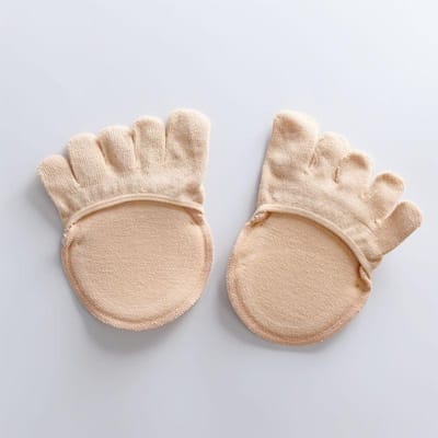 Chaussettes à cinq doigts été fines chaussettes demi-orteils fond éponge coussinet éponge chaussettes invisibles avant-pied femme chaussettes à orteils séparés Charnel