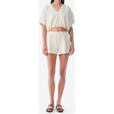 IRO Paris Horoni Short Ecru Maat: 34 | Korte Broeken Outlet | Dames | Ecru