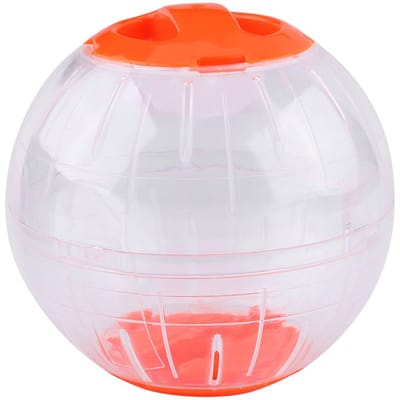 3 Kleuren 12cm Nieuwe Mode Plastic Kleine Huisdier Hamster Gerbil Speelgoed Rennen Activiteit Oefening Bal Roze geel