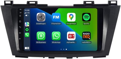 CarPlay autoradio geschikt voor Mazda 5 | 2010 t/m 2015 | Android 13 | Draadloos Apple CarPlay & Android Auto | 2GB + 32GB | 8-Core processor | Davilon | 2025 model | 2010 2011 2012 2013 2014 2015 | Bluetooth & Wifi