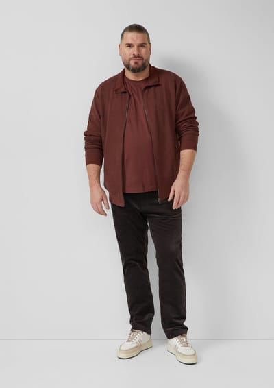 s.Oliver - male - Corduroy broek Relaxed Fit / Mid Rise / Straight Leg