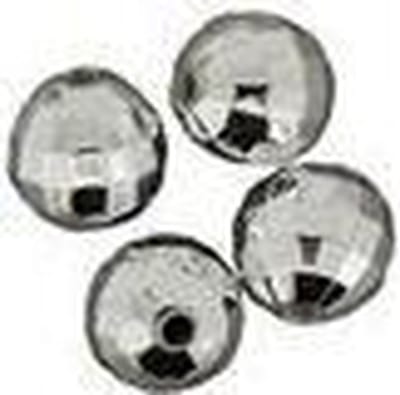0803-10914 Parels facet geslepen zilverkleurig metallic 10 mm