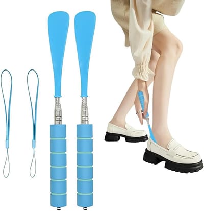 Telescopische Schoenlepel 30-70 cm van Plastic voor Mannen, Vrouwen, Kinderen en Ouderen - Handig en Praktisch Accessoire voor Gemakkelijk Aantrekken van Schoenen
