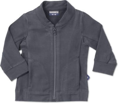 Silky Label vest met rits Glacier grey - maat 86/92 - grijs