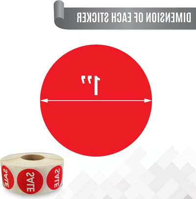 Etiketten Rol - Permanente Stickers - Product Markeren - Magnetron Ovenbestendig - 1000 Stuks - Gedurfd