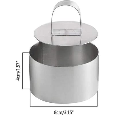 Nieuwe mal voor salade ovenschaal diy bakvormen gereedschappen cupcake schimmel salade dessert sterven mousse ring cake kaas gereedschap roestvrij staal white
