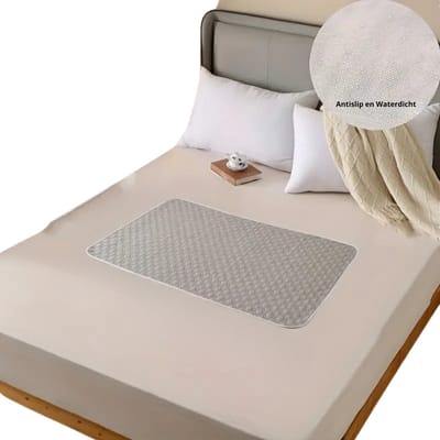 Matrasbeschermer - 70x50 cm - Grijs - Incontinentie Onderleggers - Eenpersoonsbed Pads - Menstruatie Mat - Herbruikbare Bed Bescherming matje voor Volwassenen, Ouderen & Huisdieren - Antislip - Duurzaam