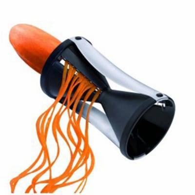 EXCITAT Groentesnijder - Spiraalvormige groentesnijder - Professionele spiraal - Voor het maken van groentepasta, courgette-noedels en andere noedels - Zwart
