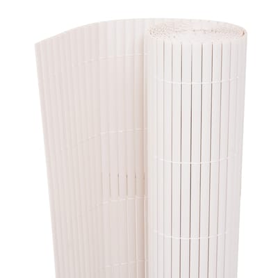 vidaXL - Tuinafscheiding - dubbelzijdig - 90x300 - cm - wit