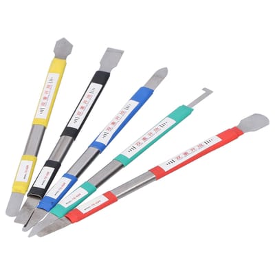 TE020 5-in-1 Multifunctioneel Breekijzer Lijm Schrapen Roestvrijstalen Schraper Reparatiegereedschap gray